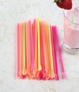 Plastic Spoon Straws - Pkg. of 50