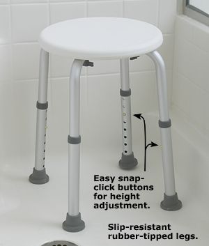 carex compact shower stool