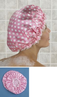 spotty shower cap