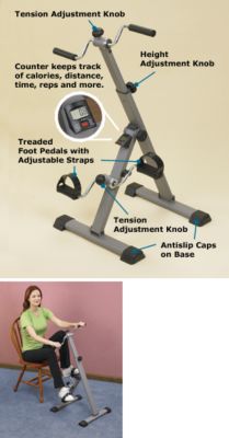 hand and foot pedal exerciser