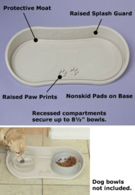 dog bowl splash guard