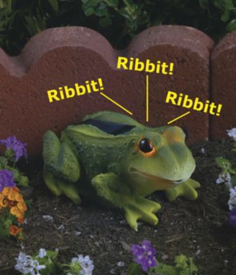 Motion-Sensor Garden Frog