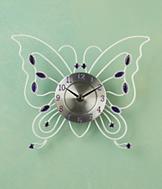 Bejeweled Butterfly Clock