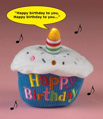 Happy Birthday Musical Cupcake