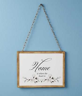Home is Where the Heart is Plaque