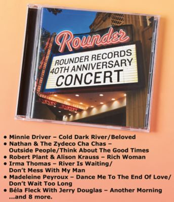 Rounder Records 40th Anniversary Concert CD - CDs - Children & Leisure ...