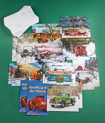 Truckin' Through the Holidays Cards - Set of 20