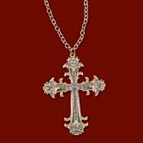 Crystal-Studded Cross Pendant