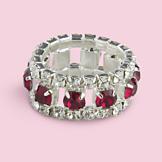 Red Crystal Stretch Ring