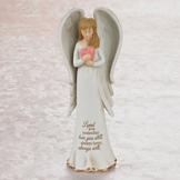 Angel Holding Heart Figurine