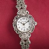 Sarah Coventry Antique-Look Silvertone Watch