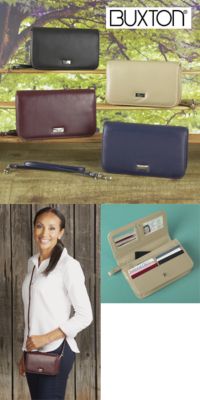 buxton organizer mini crossbody bag