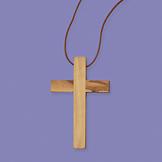 Holy Land Olive Wood Cross Pendant