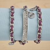 Purple Suede Wrap Bracelet