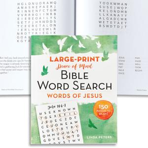 Large Print Peace of Mind Bible Word Search Book