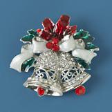 Holiday-Themed Bells Pin