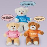Get Better Sweet Wishes Bear - Tan Bear/Pink Shirt