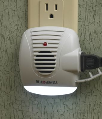 Bell+Howell Ultrasonic Pest Repeller with LED Night Light - Set of 3