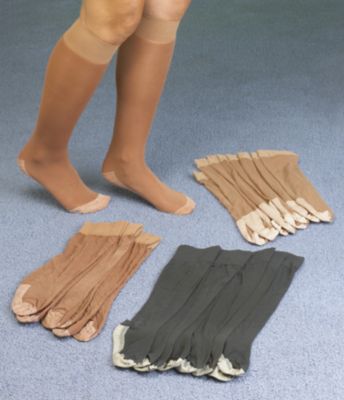 Cotton-Soled Knee Hi's - 4 Pairs
