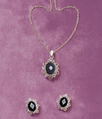Starry Night Onyx Necklace