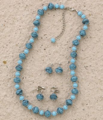 Turquoise-Look Necklace