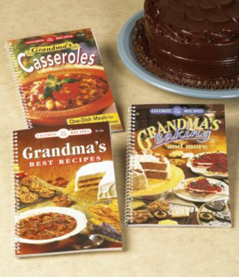 Grandma's Recipes Cookbook Trio