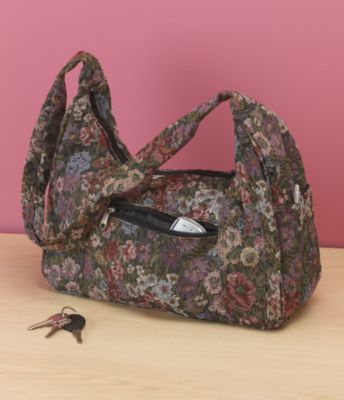 Floral Tapestry Shoulder Bag