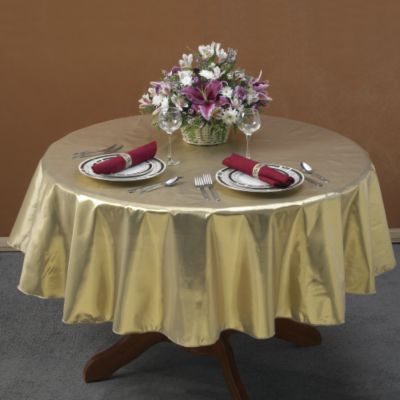 Gold Lamé Tablecloth - 60 x 102 Oblong