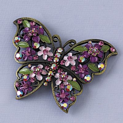 Jeweled Butterfly Pin