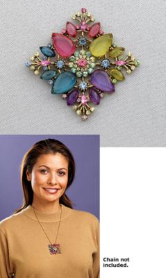 Multi-Colored Brooch/Pendant