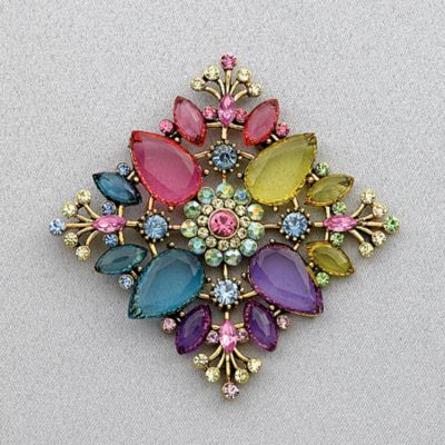 Multi-Colored Brooch/Pendant