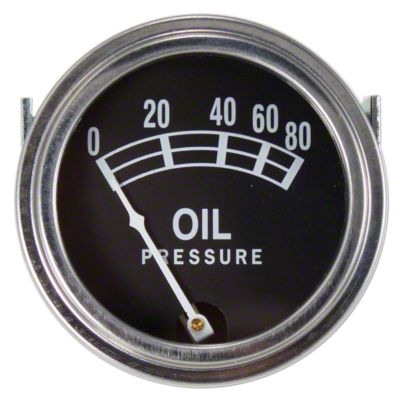 Universal Oil Pressure Gauge (0 - 80 PSI)