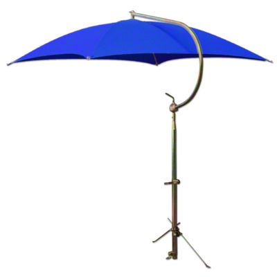 Deluxe Blue Umbrella with Brackets