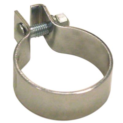 Chrome Muffler Clamp 2.350" to 2.550"