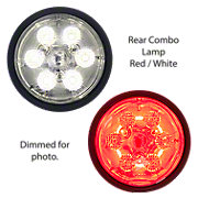 12 Volt LED Rear Combo Lamp, Red/White