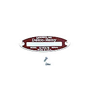 blank starter / generator Tag for 12-V Delco Remy with 2 rivets