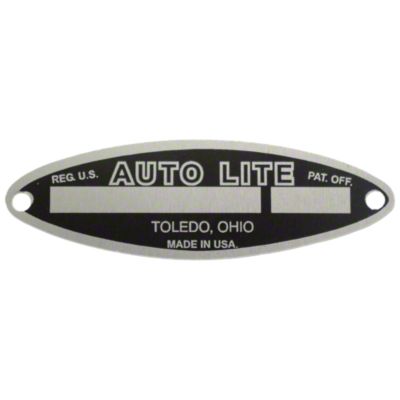 Blank Generator Tag For Autolite