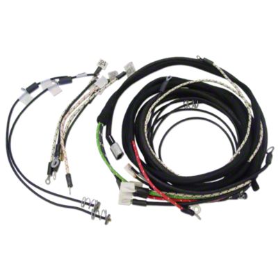 Restoration Quality Wiring Harness for tractors using 2 wire cut-out relay