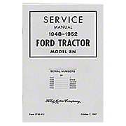 1948-1952 Ford Shop Service Manual, Model 8N