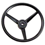 Steering Wheel With Covered Spokes