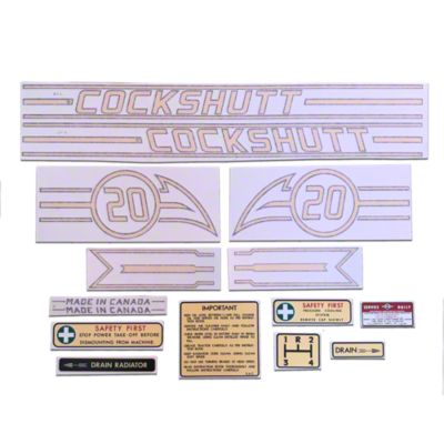 Cockshutt 20 Vinyl Decal Set