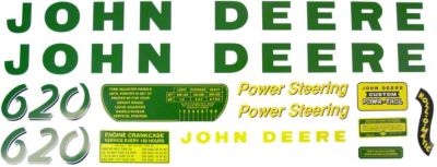 JD 620: Mylar Decal Set