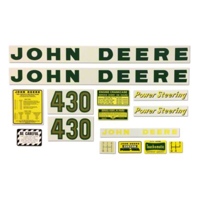 JD 430: Mylar Decal Set