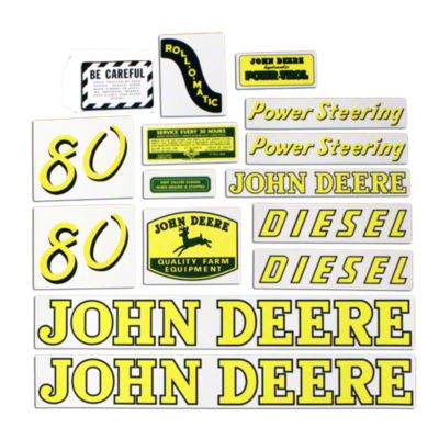 JD 80 Diesel: Mylar Decal Set