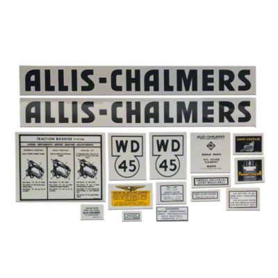 AC WD45: Mylar Decal Set