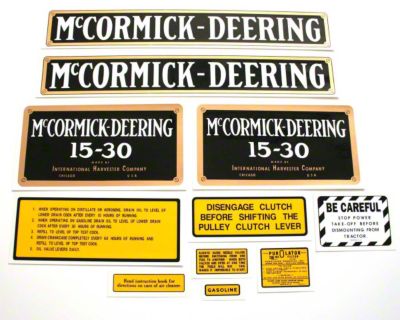 MC D 15-30: Mylar Decal Set