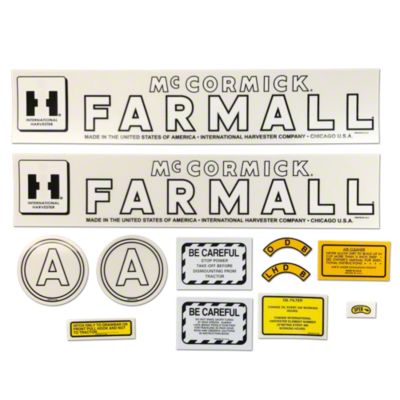 IH A 1945-52: Mylar Decal Set