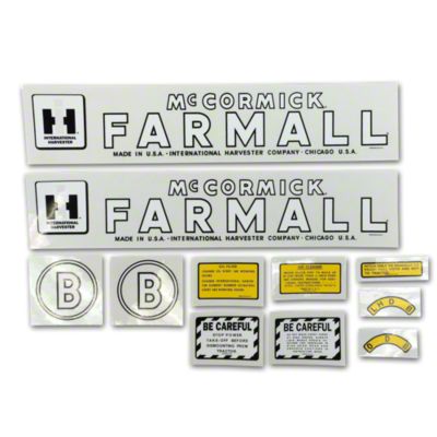 IH B 1945-52: Mylar Decal Set