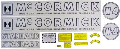 IH W4 1945-52: Mylar Decal Set