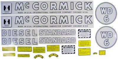 IH WD 6 1945-52: Mylar Decal Set